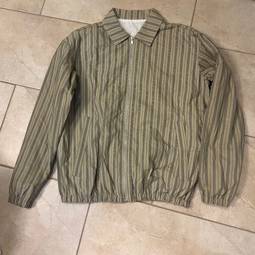 Zara cotton jacket zip up men’s  NWOT